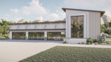 Modern House Plan - Falls Canyon 66184 - Front Exterior