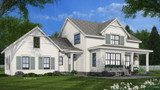 Farmhouse House Plan - Harmony 91153 - Rear Exterior