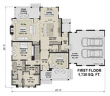 Farmhouse House Plan - Harmony 91153 - 1st Floor Plan