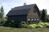 Farmhouse House Plan - Bentonville 74020 - Left Exterior