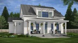 Farmhouse House Plan - Monroe 64493 - Rear Exterior