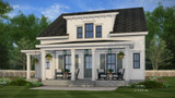 Farmhouse House Plan - Myrtle 70192 - Rear Exterior