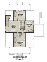 Farmhouse House Plan - Myrtle 70192 - 2nd Floor Plan