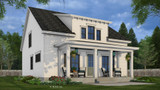 Farmhouse House Plan - Madison 63337 - Rear Exterior