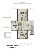 Farmhouse House Plan - Madison 63337 - 2nd Floor Plan