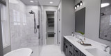 Farmhouse House Plan - Madison 63337 - Master Bathroom