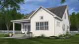Farmhouse House Plan - Brighton Meadows 31374 - Rear Exterior