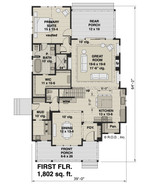 Farmhouse House Plan - Brighton Meadows 31374 - 1st Floor Plan
