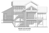 Mountain Rustic House Plan - Arctic Lupine 47306 - Rear Exterior