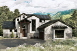 Mountain Rustic House Plan - Arctic Lupine 47306 - Front Exterior