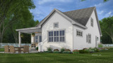 Farmhouse House Plan - Silver Lake 15251 - Rear Exterior