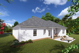 Cottage House Plan - Green Lane 14841 - Rear Exterior