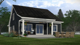 Bungalow House Plan - Grover 32595 - Rear Exterior