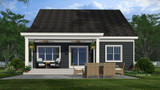 Bungalow House Plan - Greenwood 48363 - Rear Exterior
