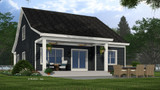 Bungalow House Plan - Greenwood 48363 - Rear Exterior