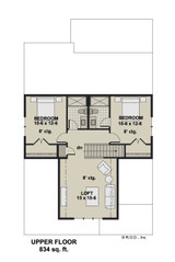 Craftsman House Plan - Allendale 38337 - 2nd Floor Plan