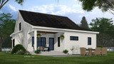 Farmhouse House Plan - Charleston 69153 - Rear Exterior