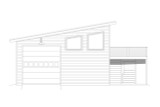 Contemporary House Plan - Clear Creek Garage 90782 - Rear Exterior