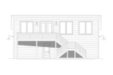 Contemporary House Plan - Clear Creek Garage 90782 - Left Exterior