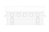 Contemporary House Plan - Clear Creek Garage 90782 - Right Exterior