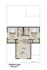 Craftsman House Plan - Beaufort 18730 - 2nd Floor Plan