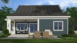 Craftsman House Plan - Brentwood 83007 - Rear Exterior