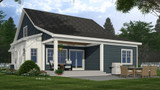 Craftsman House Plan - Brentwood 83007 - Rear Exterior