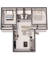 Bungalow House Plan - Bentonville 64639 - 2nd Floor Plan Dollhouse - 