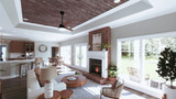Farmhouse House Plan - 87620 - Great Room