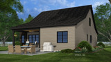 Craftsman House Plan - Gainesville 75005 - Rear Exterior