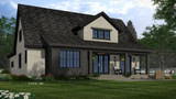 Farmhouse House Plan - Palermo 20581 - Rear Exterior