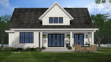 Farmhouse House Plan - Mill Creek 84384 - Rear Exterior