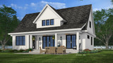 Farmhouse House Plan - Mill Creek 84384 - Rear Exterior