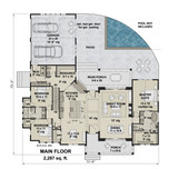 Farmhouse House Plan - Mary Ann 79754 - 1st Floor Plan
