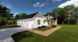 Farmhouse House Plan - The Renley 77360 - Left Exterior