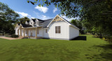 Farmhouse House Plan - The Renley 77360 - Right Exterior