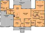 Farmhouse House Plan - The Renley 77360 - 1st Floor Plan