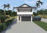 Modern House Plan - Sierra Bay 97738 - Front Exterior