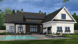 Farmhouse House Plan - Riverside Oaks 53829 - Rear Exterior