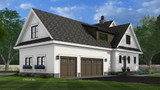 Farmhouse House Plan - Riverside Oaks 53829 - Left Exterior