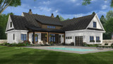 Farmhouse House Plan - Cedar Valley 26939 - Rear Exterior
