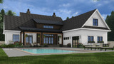 Farmhouse House Plan - Cedar Valley 26939 - Rear Exterior