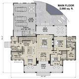 Farmhouse House Plan - Cedar Valley 26939 - 1st Floor Plan