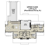 Secondary Image - Farmhouse House Plan - Cedar Valley 26939 - 2nd Floor Plan