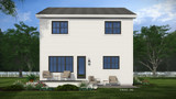 Farmhouse House Plan - Rhodes 14700 - Rear Exterior
