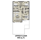 Farmhouse House Plan - Rhodes 14700 - 2nd Floor Plan