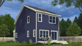 Craftsman House Plan - Conrad 61803 - Rear Exterior