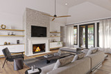 Secondary Image - Craftsman House Plan - 14263 - Family Room