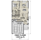 Craftsman House Plan - Winslow 45873 - 1st Floor Plan