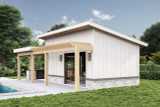 Modern House Plan - Ridgecrest 27849 - Right Exterior